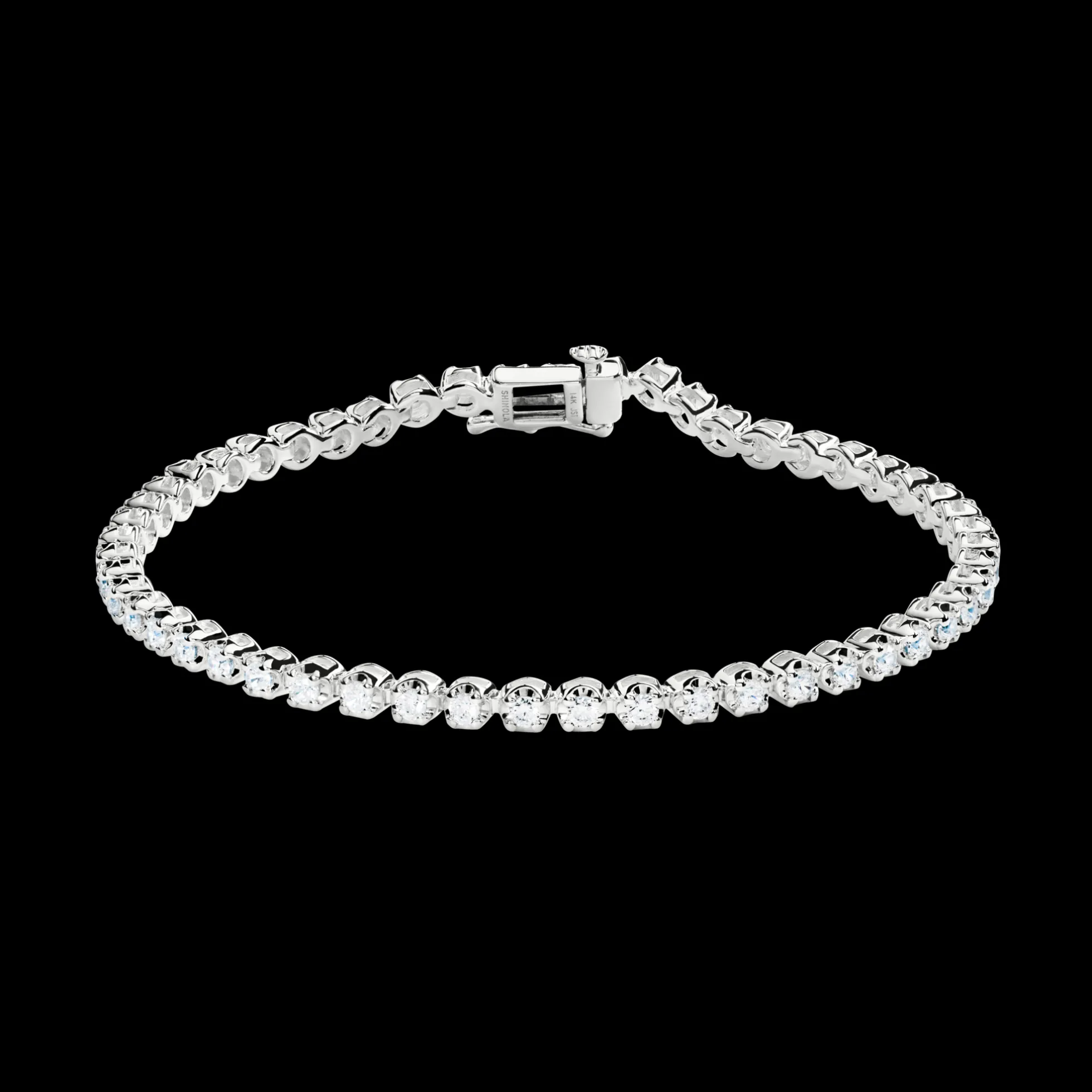 1.84 Carat 6.5" Diamond Tennis Bracelet