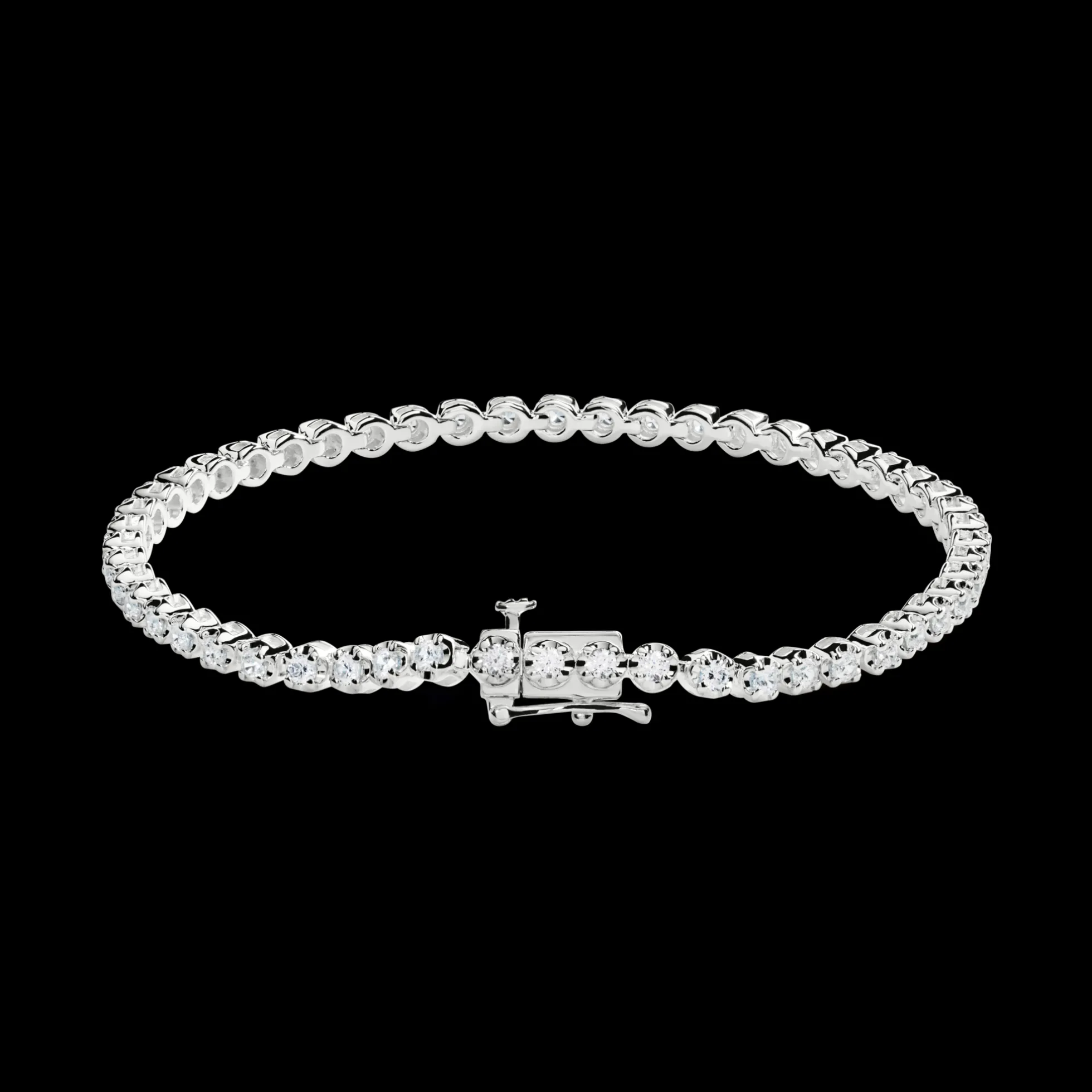 1.84 Carat 6.5" Diamond Tennis Bracelet
