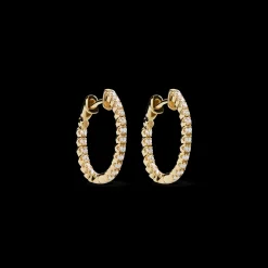 1/2 Carat Diamond Hoop Earrings