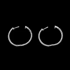 1 Carat Diamond Hoop Earrings
