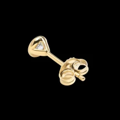 1/4 Carat Round Diamond Bezel Studs