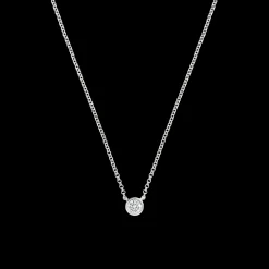 1/4 Carat Round Diamond Necklace