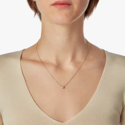 1/4 Carat Round Diamond Necklace