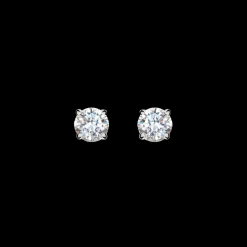 1 Carat Round Diamond Studs