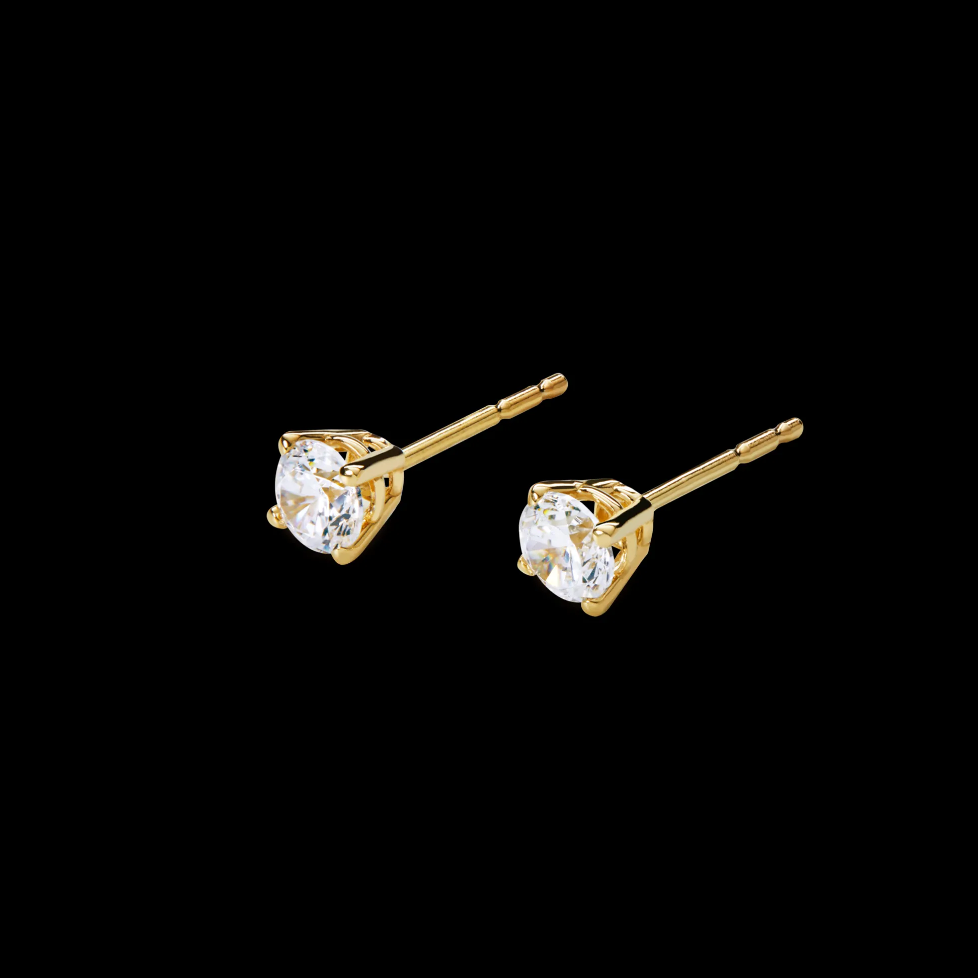 1/2 Carat Round Diamond Studs