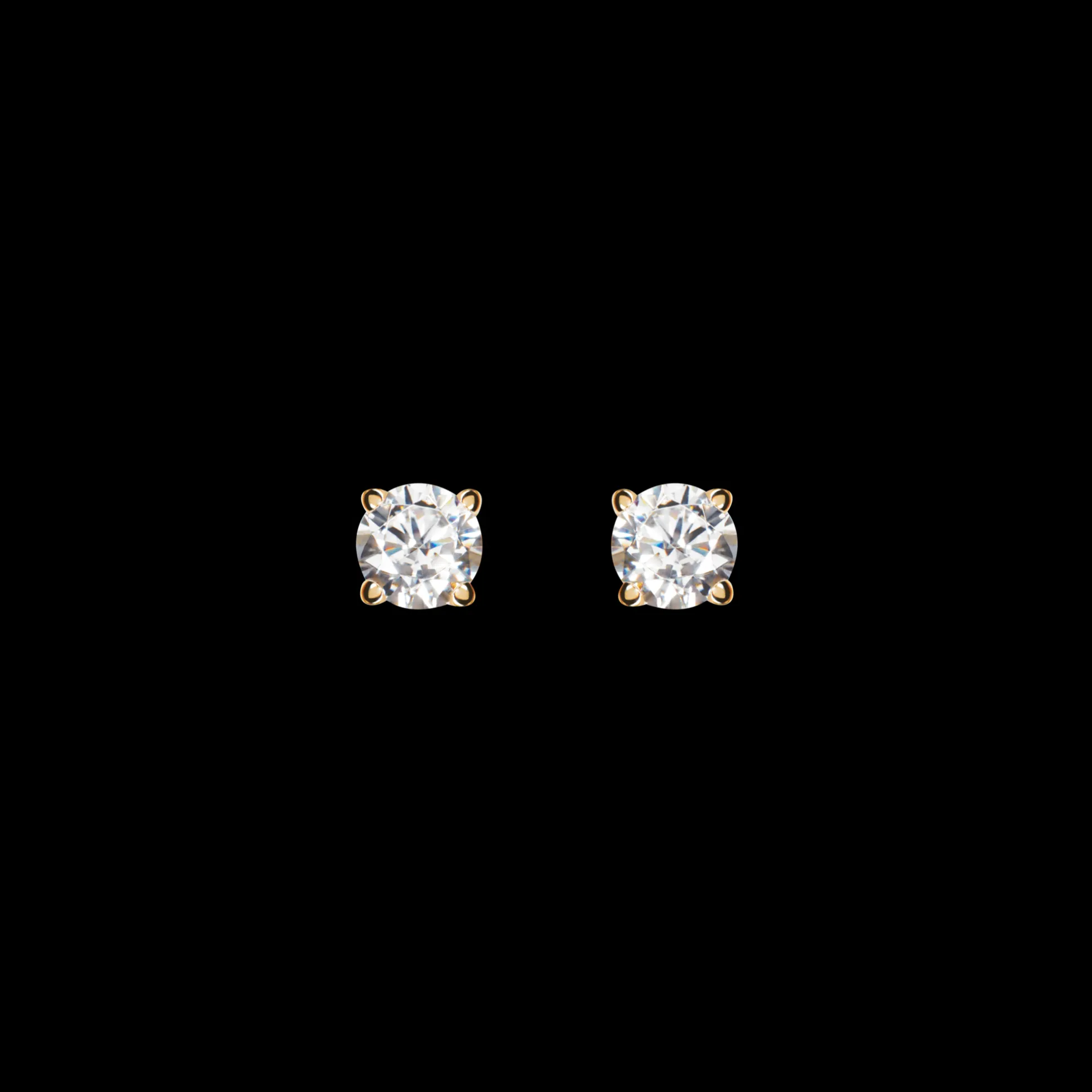 1/2 Carat Round Diamond Studs