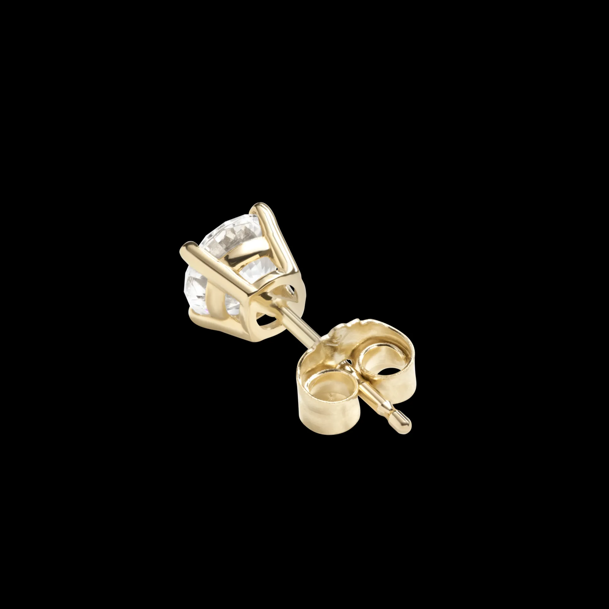 1 Carat Round Diamond Studs