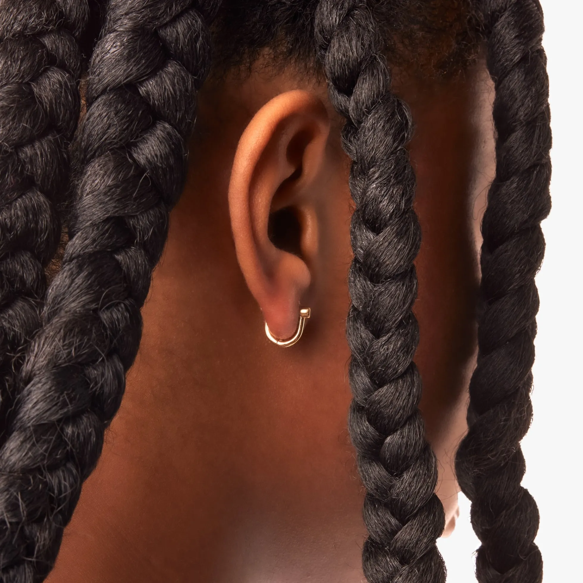 Bike Lock Huggie Earrings