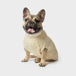 Cable Knit Dog Sweater