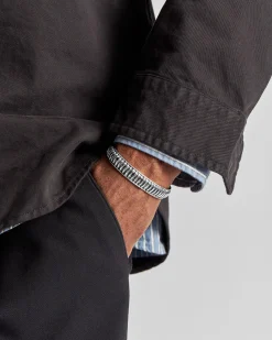 Coin Edge Cuff Bracelet