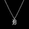 Detroit "D" Charm Necklace