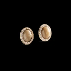 Diamond Pave Book Petoskey Studs