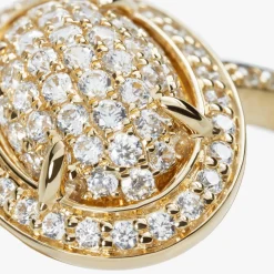 Diamond Pave Oval Ring