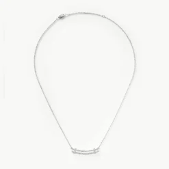 Diamond Pave Rivet Double Row Necklace