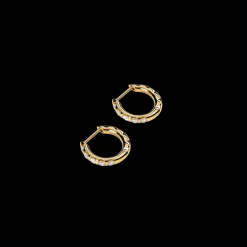 Diamond Petite Round Huggie Earrings