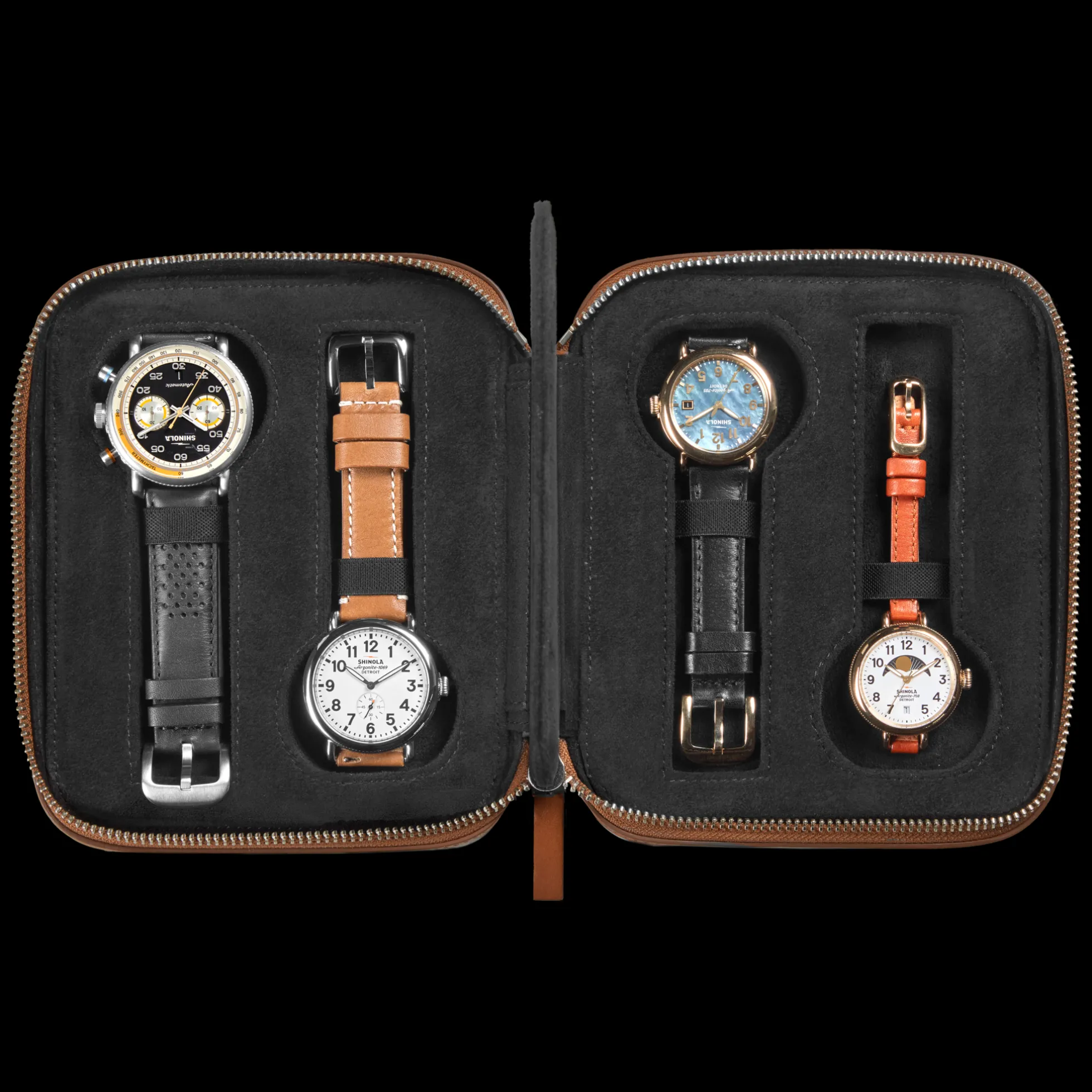Four Watch Travel Case