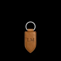 Leather Monogram Key Fob
