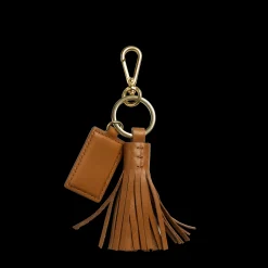 Leather Tassel Keychain