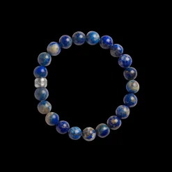 8mm Beaded Lapis Bracelet