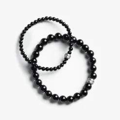 4mm Beaded Onyx Bracelet