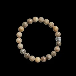8mm Beaded Petoskey Bracelet