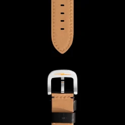 22mm Black Leather Watch Strap