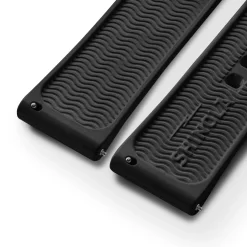 24mm Black Rubber Watch Strap
