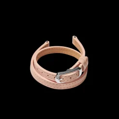 8mm Blush Double Wrap Leather Watch Strap