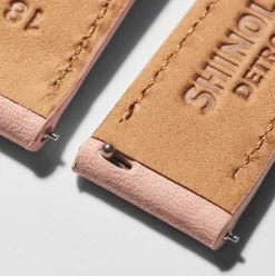 18mm Blush Leather Watch Strap