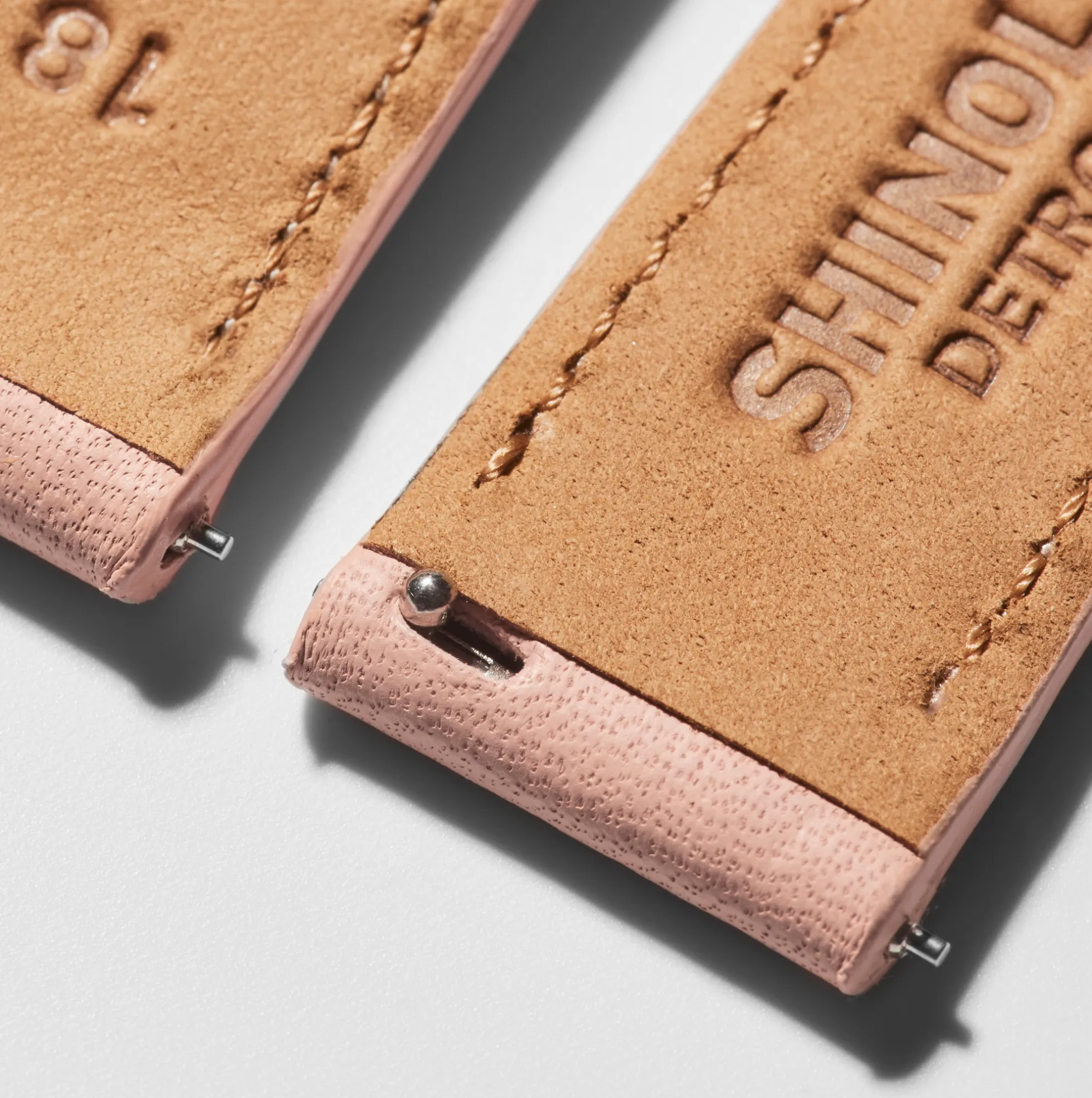 18mm Blush Leather Watch Strap
