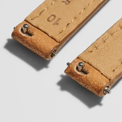 10mm Bourbon Leather Watch Strap