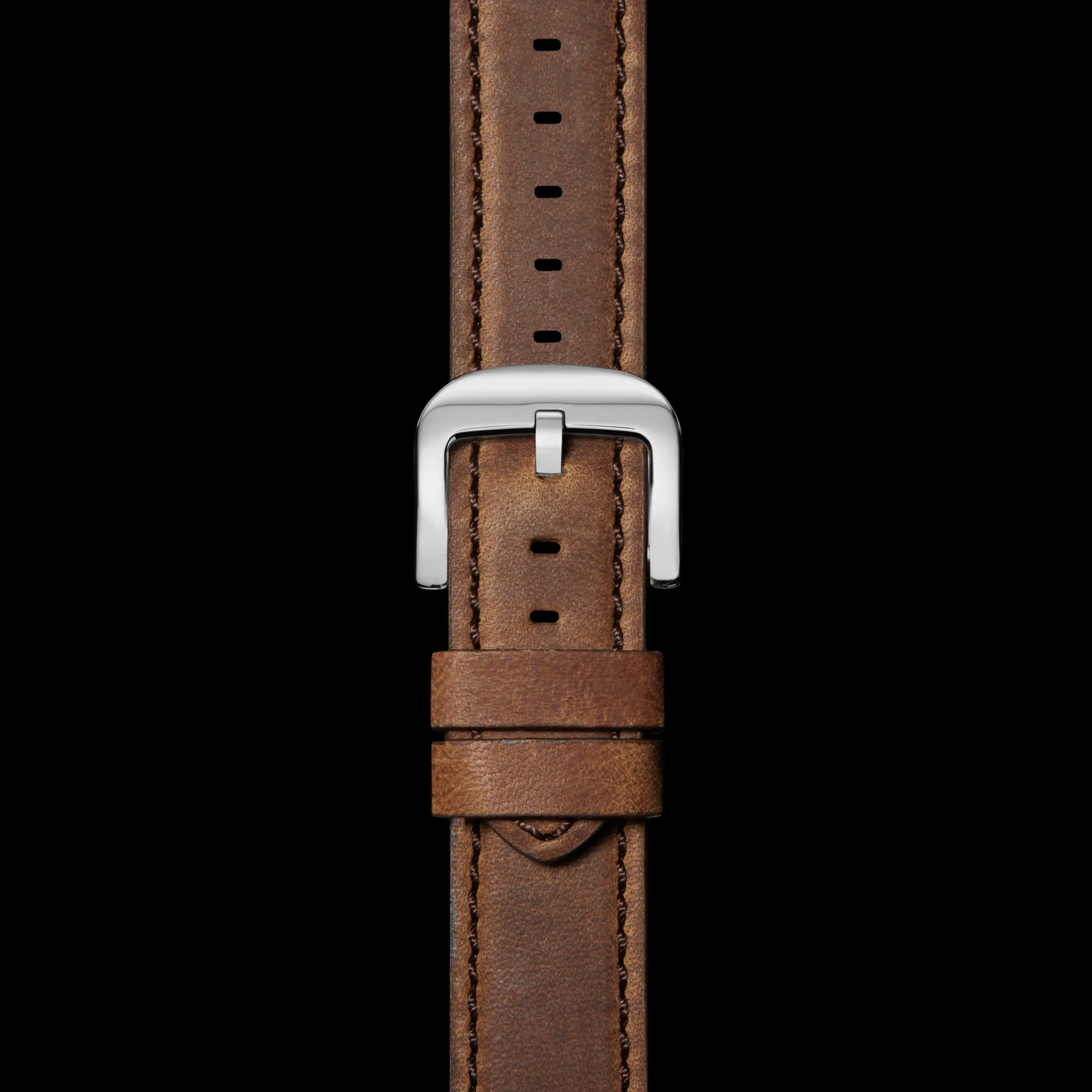 24mm British Tan Leather Watch Strap