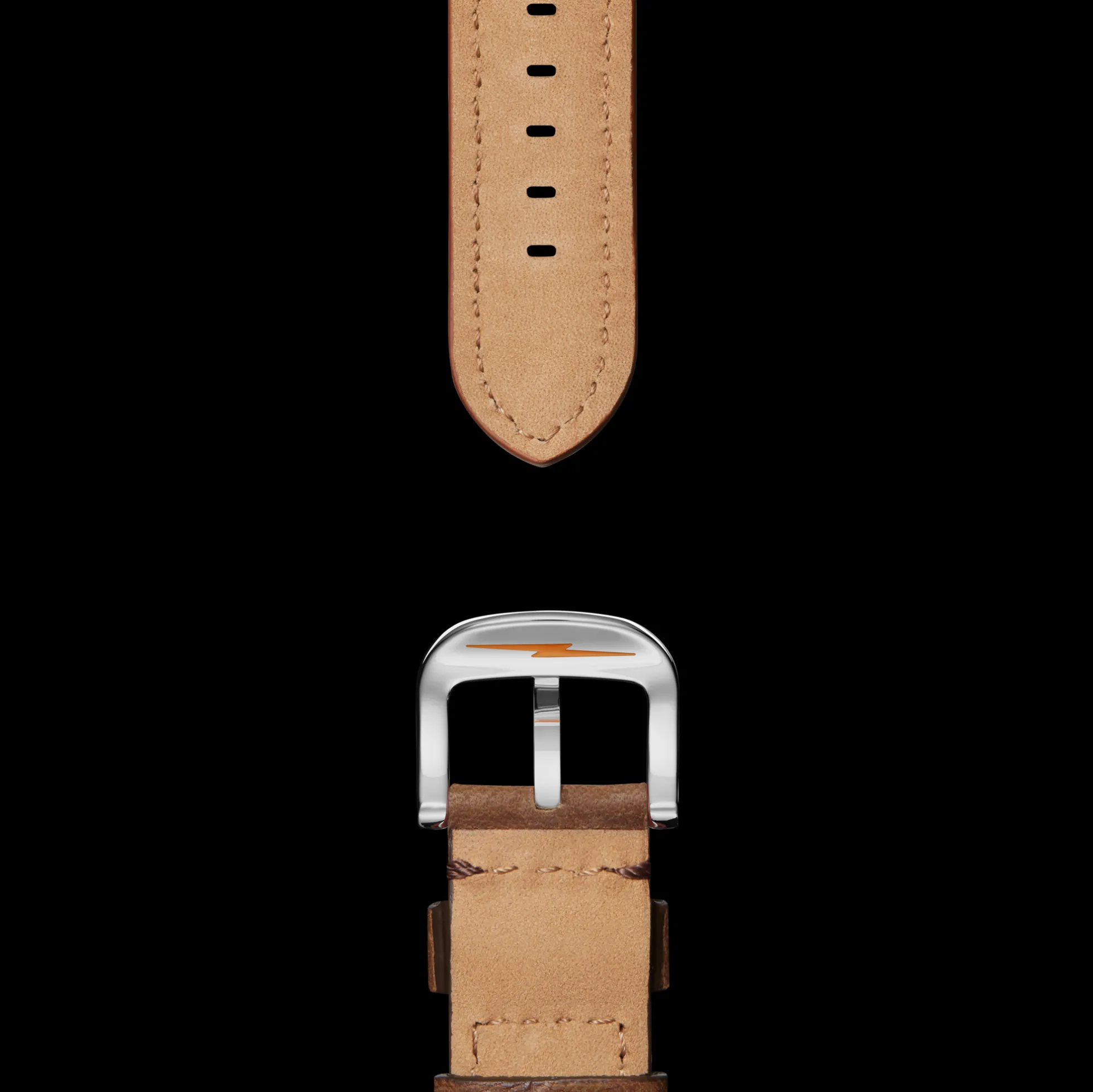 24mm British Tan Leather Watch Strap
