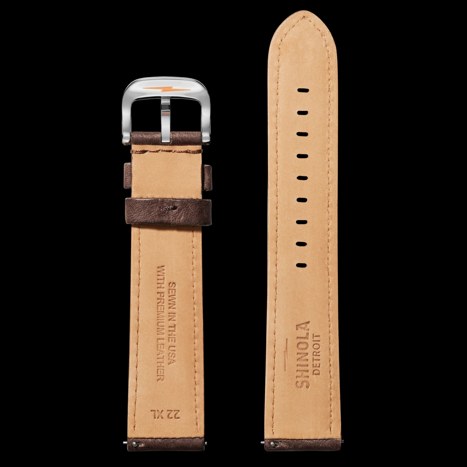 22mm Cattail Leather Watch Strap (XL)