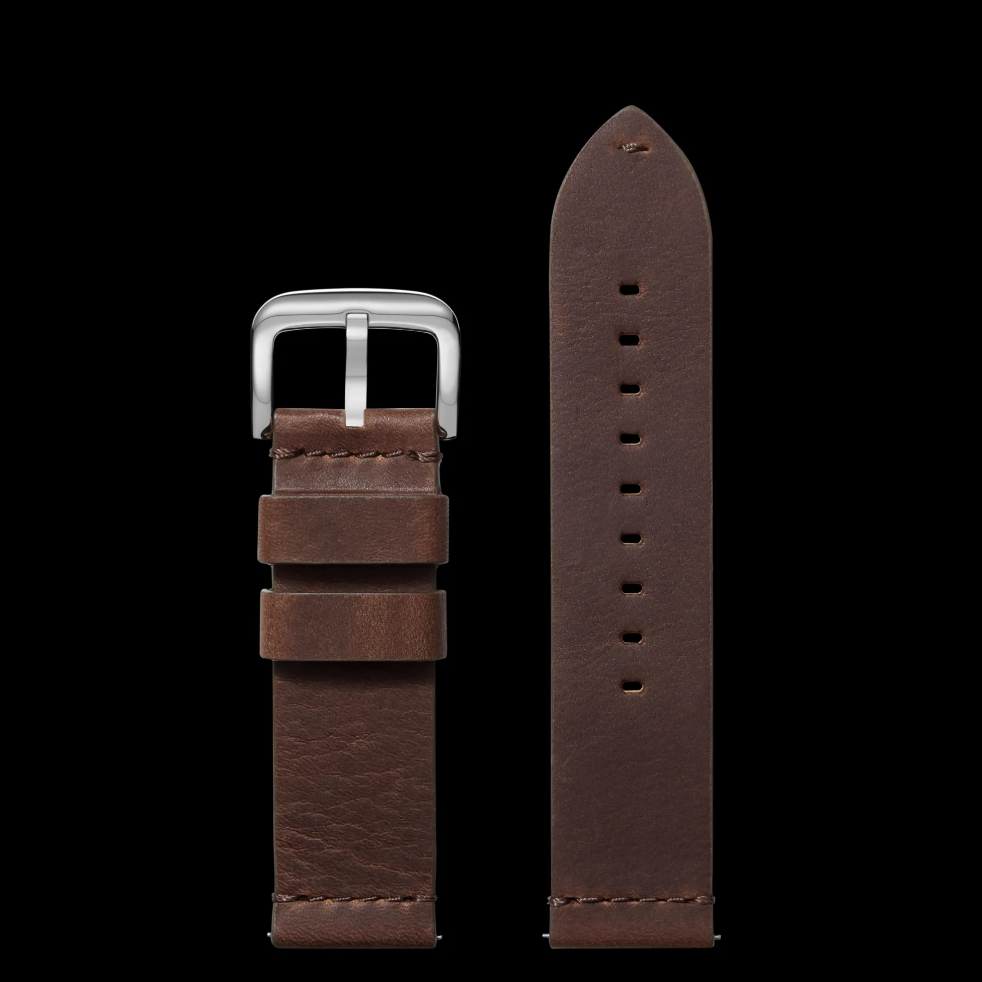 24mm Cattail Leather Watch Strap
