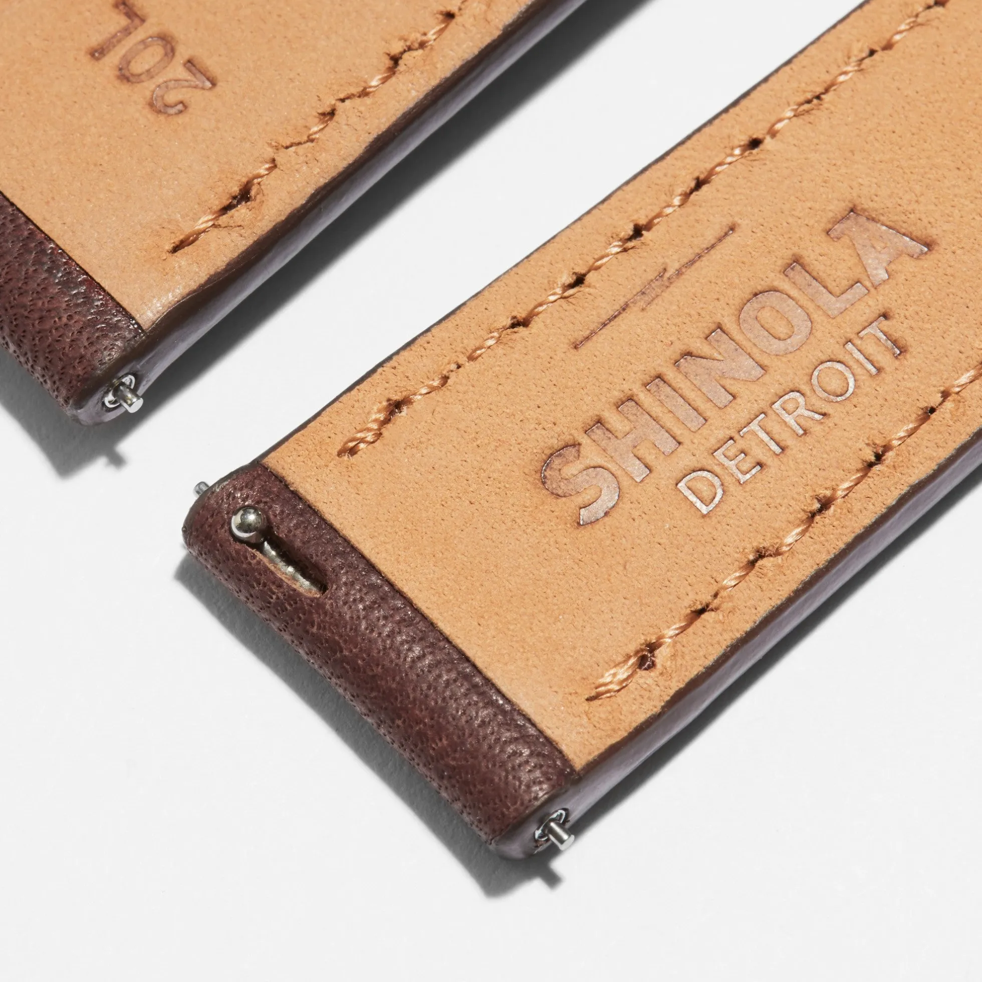 20mm Cattail Leather Watch Strap (XL)