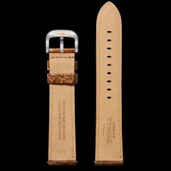 24mm Cognac Alligator Leather Watch Strap (Long)