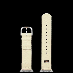 20mm Cream Split Nylon Apple Watch Strap