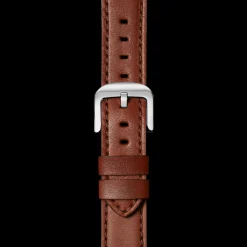 20mm Dark Cognac Leather Watch Strap