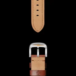 20mm Dark Cognac Leather Watch Strap