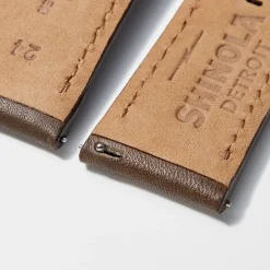 24mm Dark Nut Brown Leather Watch Strap