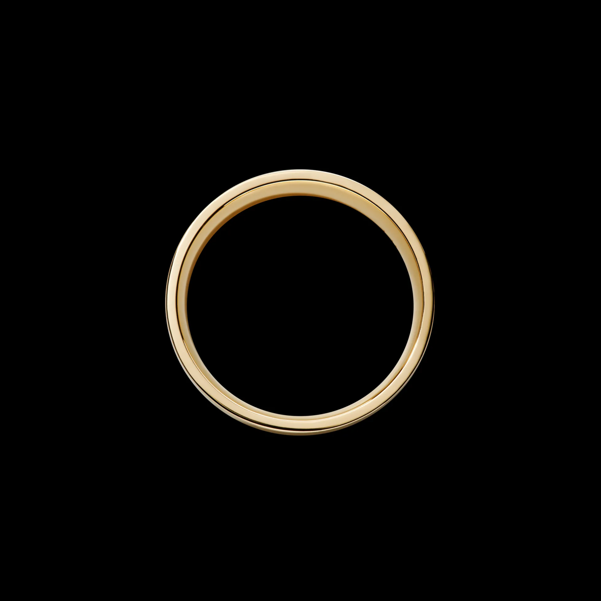 6mm Flat Yellow Gold Band