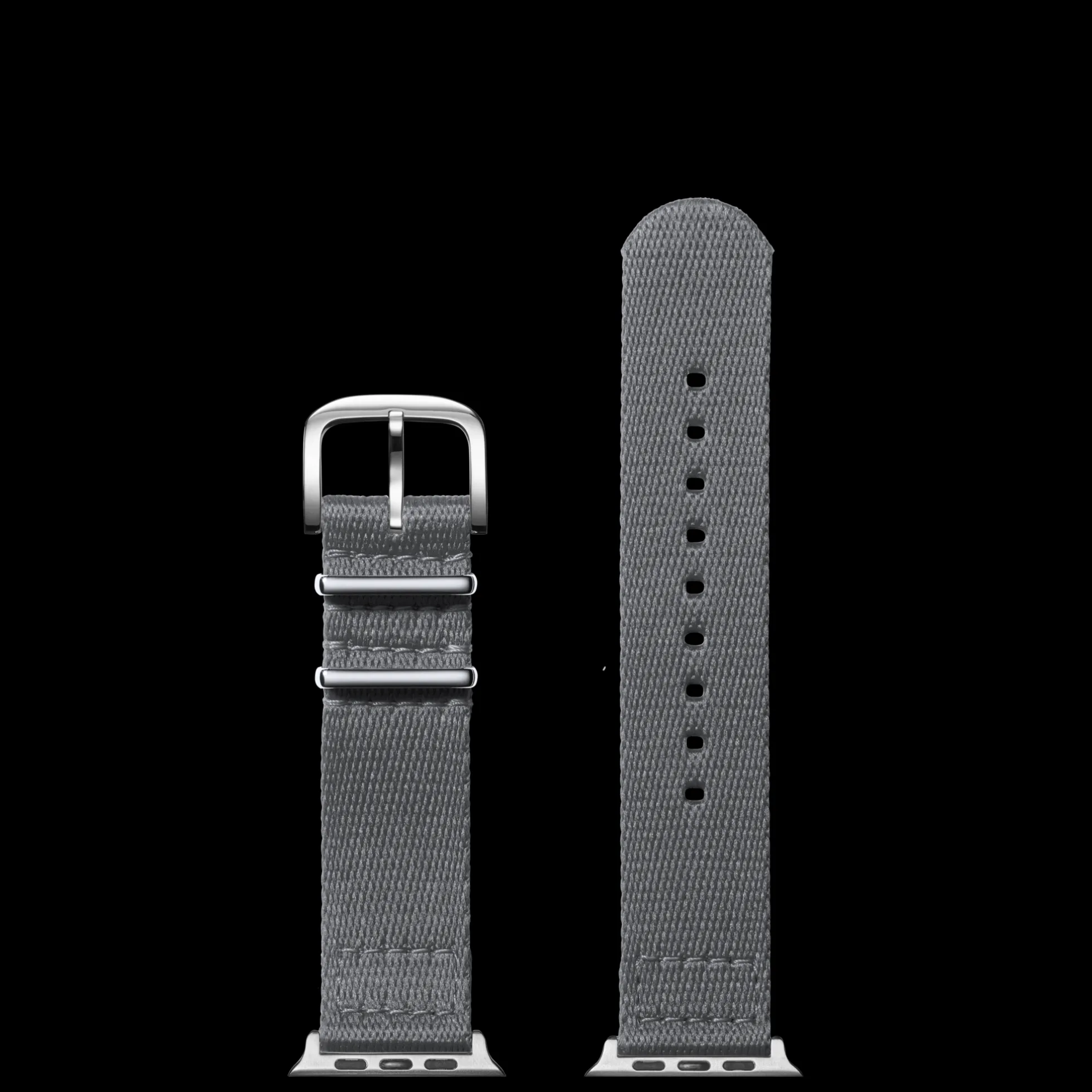 20mm Gray Split Nylon Apple Watch Strap