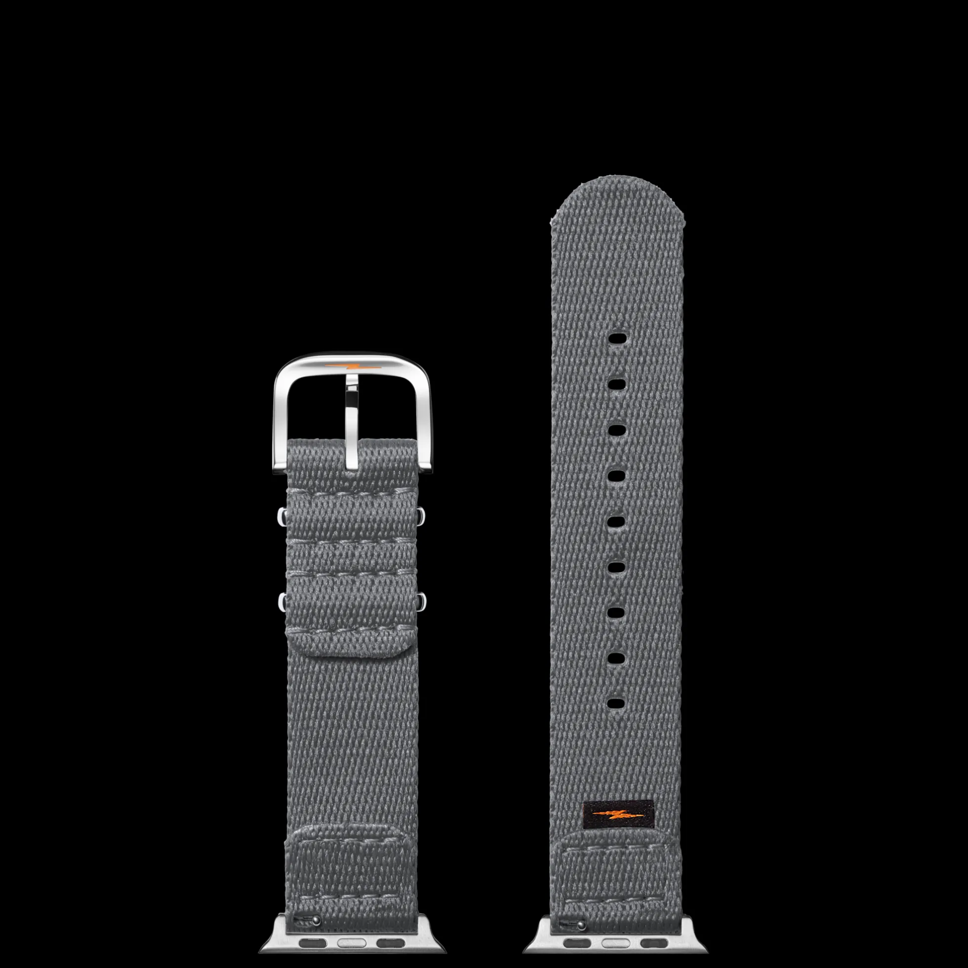 20mm Gray Split Nylon Apple Watch Strap