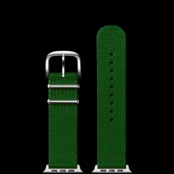 24mm Green Split Nylon Apple Watch Strap