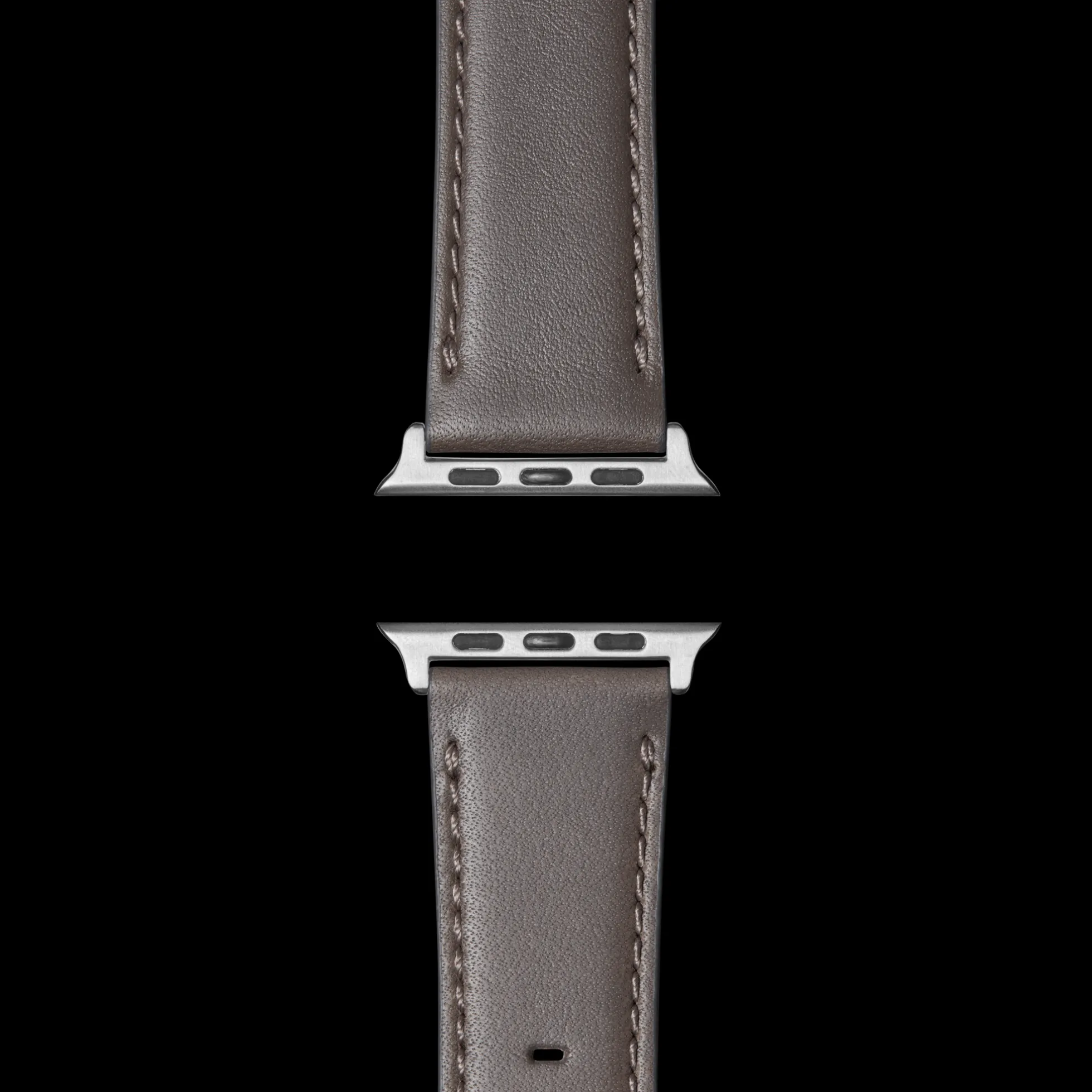 20mm Heather Gray Leather Apple Watch Strap