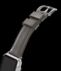 20mm Heather Gray Leather Apple Watch Strap