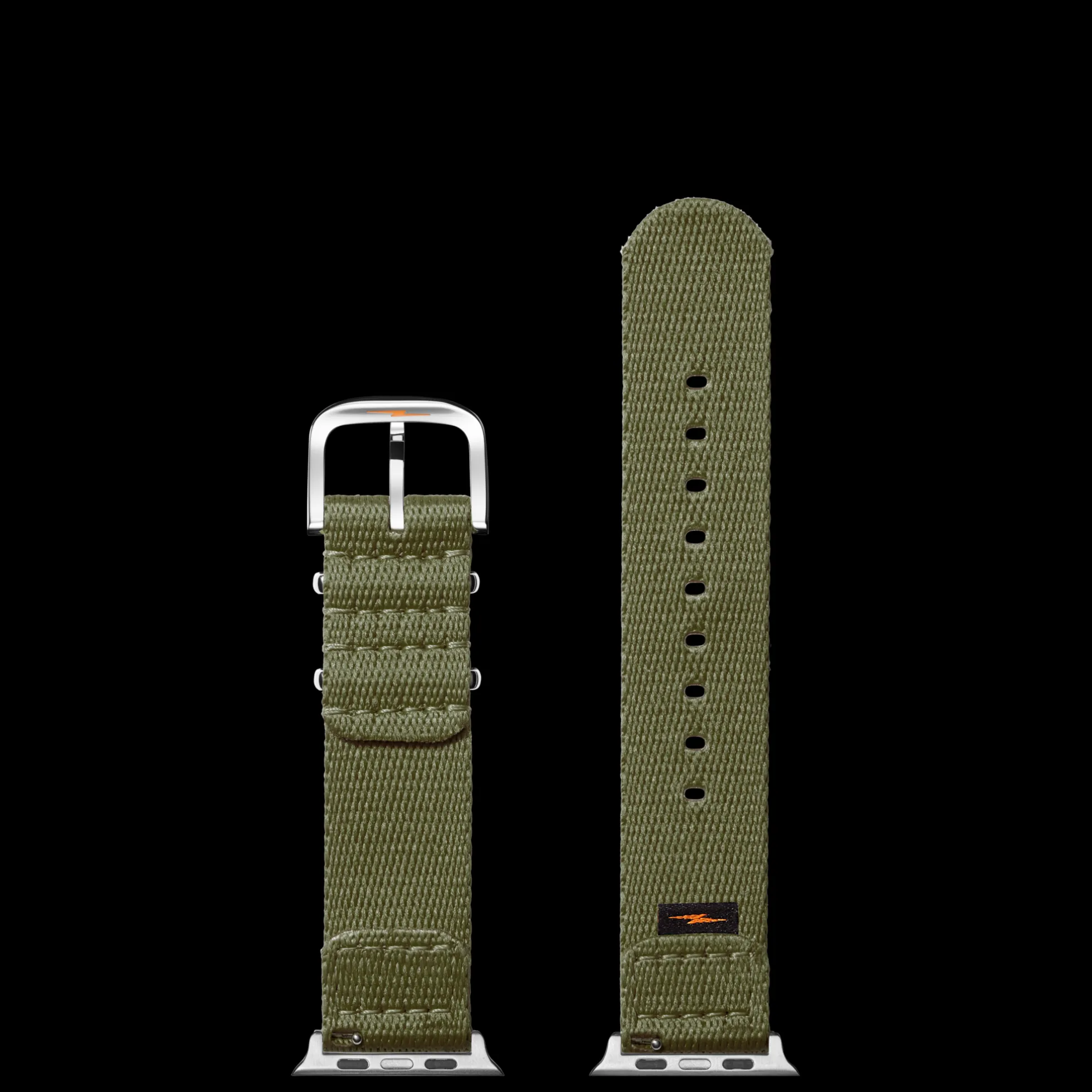 20mm Khaki Split Nylon Apple Watch Strap