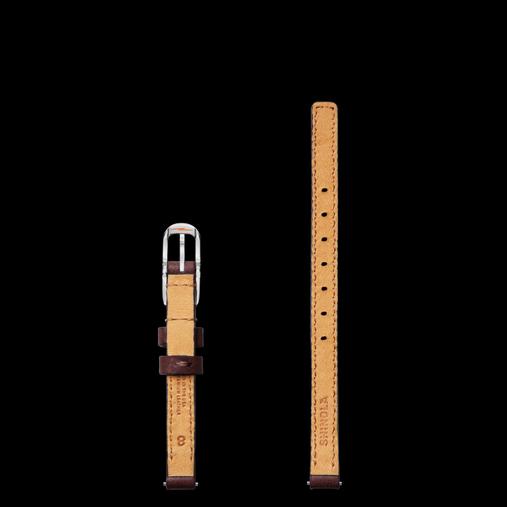 8mm Merlot Leather Watch Strap
