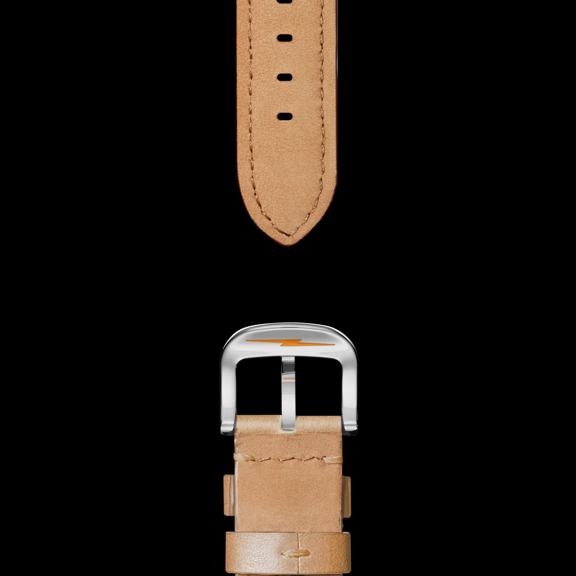 20mm Natural Leather Watch Strap